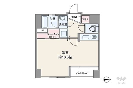 1R 間取り