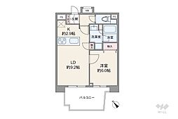 メインステージ西新宿2 1LDKの間取図画像