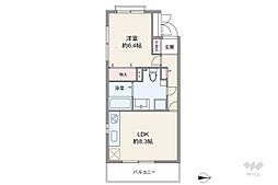 新中野サニーハイツ 1LDKの間取図画像