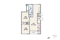 間取図画像 2LDK