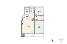 間取図画像 2LDK