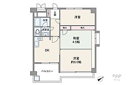 トキワパレス 3LDKの間取図画像
