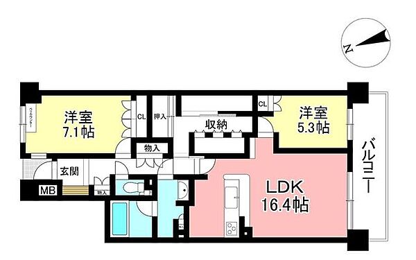 間取りを拡大表示