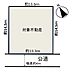 区画図：仮測量による実測面積：196.57m2
