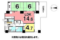 トップワン四国 3LDKの間取図画像
