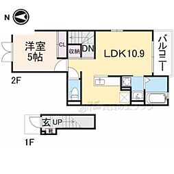 アベニューウエストナインパート2 1LDKの間取図画像