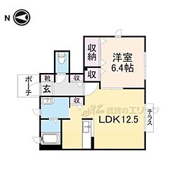 サンプレジール 1LDKの間取図画像
