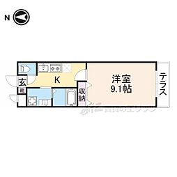 ファインパーク 1Kの間取図画像
