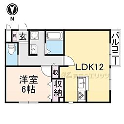 ミエパレス 1LDKの間取図画像