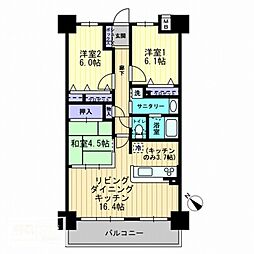 アルファスマート丸亀城西 3LDKの間取図画像