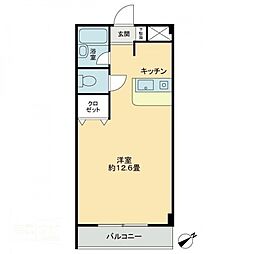 ビブラン宇多津 ワンルームの間取図画像