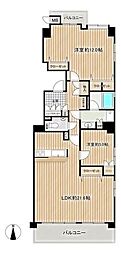 久屋大通公園シティハウス 2LDKの間取図画像