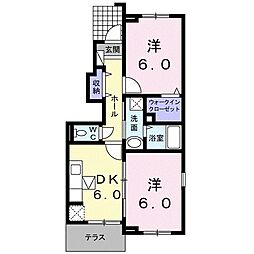 グランデージネオ 2DKの間取図画像