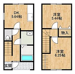 Front Station TAKA 2DKの間取図画像