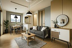 ネオレジデンス広川 205 2階1LDKのリビング/ダイニング