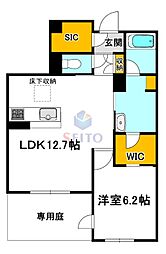 和の杜 江坂 1LDKの間取図画像