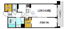 グラン セレニオ 江坂 1LDKの間取図画像