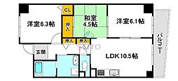 レジデンス穂波 3LDKの間取図画像