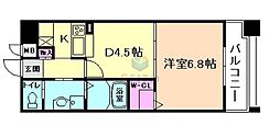エリジオン 1DKの間取図画像