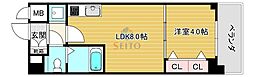 MAXIVCROS江坂 1LDKの間取図画像