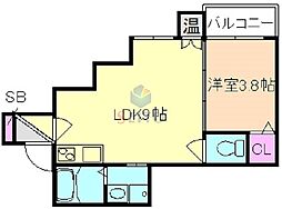 わいわいライン淡路 1LDKの間取図画像