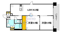 第2関根マンション 2LDKの間取図画像