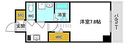 ファーストフィオーレ江坂ラディール 1Kの間取図画像