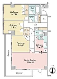 間取図画像 3LDK