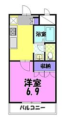 アルテミス 1Kの間取図画像