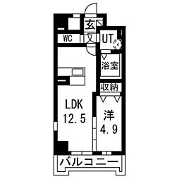 IRIC 1LDKの間取図画像