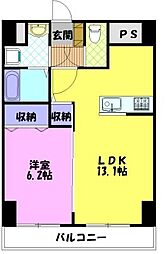 ベラルーチェA 1LDKの間取図画像