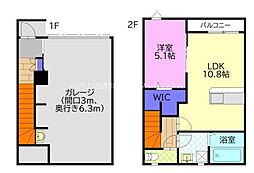 コメットチバQ 1LDKの間取図画像