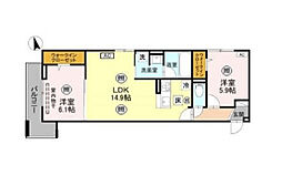 D-Satsuki 2LDKの間取図画像