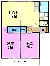 間取図画像 2LDK