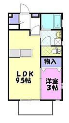 フォンテーヌ・コリーヌB 1SKの間取図画像