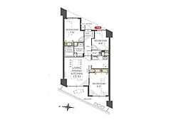 メゾン横浜能見台2 3LDKの間取図画像