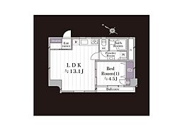 コンバイン新杉田 1LDKの間取図画像