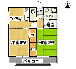 間取図画像 2DK