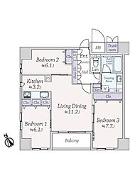 間取図画像 3LDK