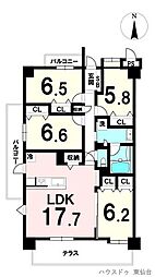 ライオンズヒルズ泉中央 4LDKの間取図画像