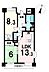 間取り：専有面積63.85m2　バルコニー面積8.92m2　2LDK　角部屋