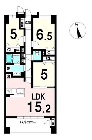 間取り セレーノラ・ヴィータ幸町中央 5階 5階/-