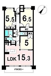 アドグランデ仙台宮城野 3LDKの間取図画像