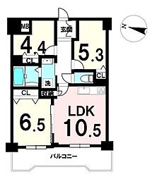 ライオンズプラザ長町中央 3LDKの間取図画像