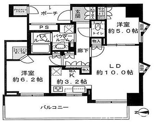 採光の取れるL...