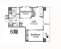 間取図画像 2LDK