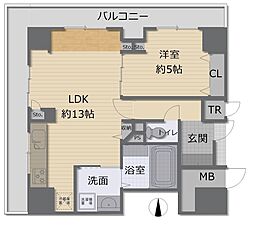 間取図画像 1LDK