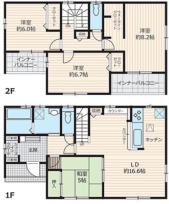 間取り 築浅中古戸建　笠間市上加賀田