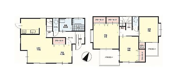 間取りを拡大表示