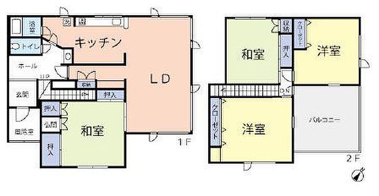 間取り 札幌市手稲区富丘六条4丁目